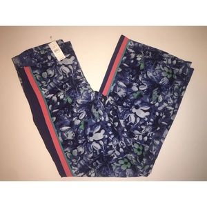 Ann Taylor Loft Marisa Wide Leg Floral Pants Sz 8